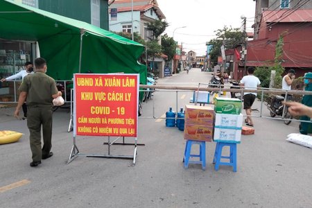 Bắc Ninh giãn cách xã hội toàn huyện Thuận Thành từ 14h ngày 9/5