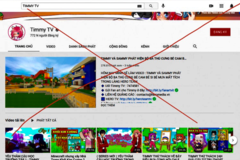 Kênh Timmy TV bị phạt 15 triệu đồng vì đăng tải nội dung mê tín dị đoan