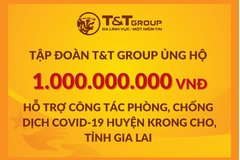 Tập đoàn T&T Group ủng hộ 2 tỷ đồng giúp Gia Lai chống dịch COVID-19