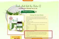 Viên sủi Keto Slim, tinh bột hẹ Heta Q quảng cáo ‘thổi phồng’ công dụng tràn lan trên internet