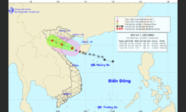 Bão số 2 cách đất liền từ Hải Phòng đến Nghệ An 210km, gió giật cấp 10