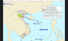 Sau khi vào đất liền từ Thái Bình đến phía Bắc Nghệ An, bão số 2 đã suy yếu thành áp thấp nhiệt đới