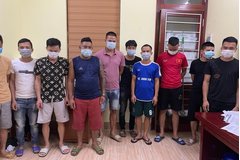 Phát hiện 10 đối tượng tụ tập đánh bạc giữa mùa dịch ở Bắc Giang