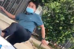Người đàn ông đạp đổ bàn làm việc của nhân viên y tế bị xử phạt 3 triệu đồng