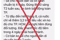 Thông tin 'không cho người dân di chuyển trong 7 ngày' là giả mạo