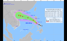 Bão Conson đang tiến gần biển Đông, gió giật cấp 11