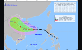 Bão số 5 cách quần đảo Hoàng Sa 170km, gió giật cấp 12