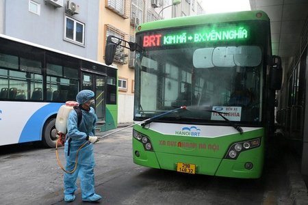 Hà Nội dự kiến áp dụng 'thẻ xanh, thẻ vàng' để khôi phục hoạt động xe buýt sau ngày 21/9