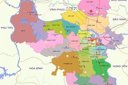 Hà Nội nghiên cứu đưa 3 huyện Đông Anh, Sóc Sơn và Mê Linh lên thành phố