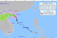 Bão số 7 giật cấp 11 hướng vào Vịnh Bắc Bộ