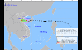 Bão số 8 suy yếu thành áp thấp nhiệt đới, cách Thanh Hóa khoảng 220km