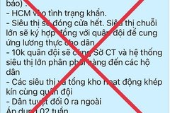 Thông tin 'TP.HCM vào tình trạng khẩn' là bịa đặt