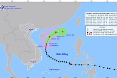 Bão số 9 đổi hướng di chuyển, suy yếu dần thành áp thấp nhiệt đới