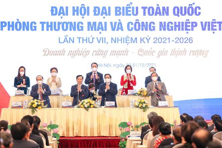 Thủ tướng Phạm Minh Chính dự Đại hội toàn quốc Phòng Thương mại và Công nghiệp Việt Nam
