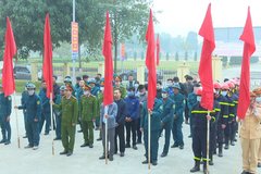 Công an huyện Mê Linh đảm bảo PCCC cho người dân đón Tết Nguyên đán an toàn