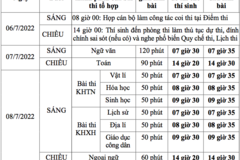 Bộ GD&ĐT công bố chi tiết lịch thi tốt nghiệp THPT năm 2022