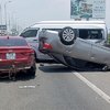 Tai nạn liên hoàn trên cao tốc TP.HCM - Long Thành - Dầu Giây, 3 xe bị hư hỏng