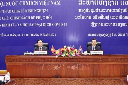 Việt Nam - Lào chia sẻ kinh nghiệm về phát triển kinh tế-xã hội sau đại dịch COVID-19
