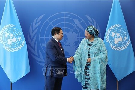 Thủ tướng Chính phủ Phạm Minh Chính gặp các lãnh đạo của Liên hợp quốc