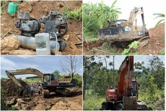 Nghệ An: Bắt 4 nhóm khai thác trái phép hơn 1.000 tấn đá