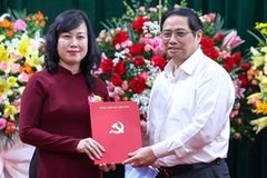 Thủ tướng Phạm Minh Chính trao Quyết định Bí thư Ban Cán sự Đảng, Quyền Bộ trưởng Bộ Y tế