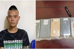 Bắt đối tượng đột nhập cửa hàng điện thoại lấy trộm 14 iphone