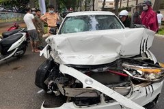 Tạm giữ thanh niên không giấy phép lái xe gây tai nạn liên hoàn ở Vũng Tàu