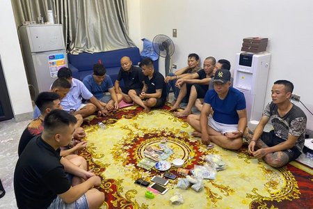 Hưng Yên: Triệt phá sới bạc thuê nhóm có tiền án, tiền sự cảnh giới
