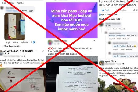 Triệu tập đối tượng bán giấy mời dự khai mạc Festival hoa Đà Lạt trên mạng xã hội