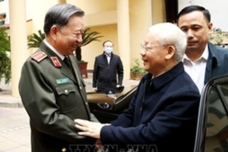 Thư chúc mừng của Tổng Bí thư Nguyễn Phú Trọng nhân dịp kỷ niệm 70 năm Ngày thành lập lực lượng Cảnh vệ CAND