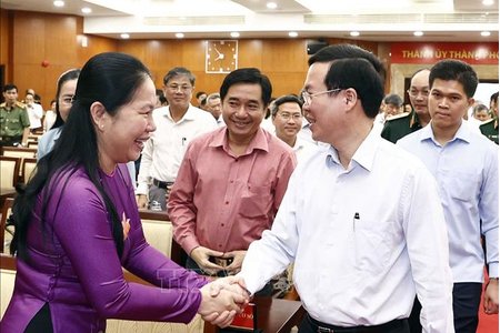 Chủ tịch nước: TP Hồ Chí Minh tiếp tục quán triệt, thực hiện hiệu quả Nghị quyết Trung ương 8 Khóa XI