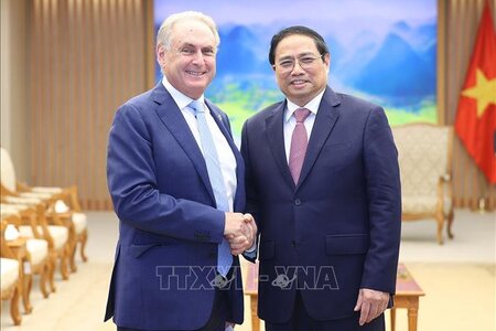 Thủ tướng Phạm Minh Chính tiếp Bộ trưởng Bộ Thương mại và Du lịch Australia