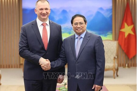 Thủ tướng Phạm Minh Chính tiếp Bộ trưởng Bộ Nội vụ Belarus