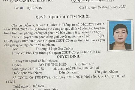 Tạm giữ nữ kế toán Ủy ban MTTQ Việt Nam tỉnh Gia Lai