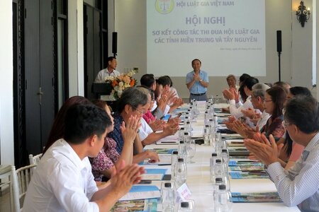 Hội Luật gia Cụm các tỉnh duyên hải miền Trung và Tây Nguyên sơ kết công tác thi đua 6 tháng đầu năm