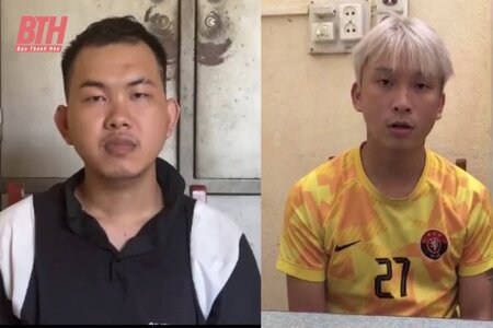 Thanh Hoá: Bắt 2 đối tượng đột nhập vào cửa hàng thời trang để trộm cắp tài sản