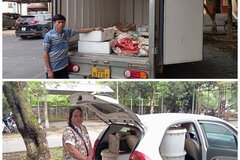 Hoà Bình: Bắt giữ 2 xe ô tô chở hơn 100kg giun đất tươi