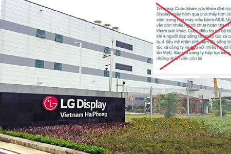 Điều tra thông tin 4 nữ công nhân của LG Display ở Hải Phòng làm lây nhiễm HIV