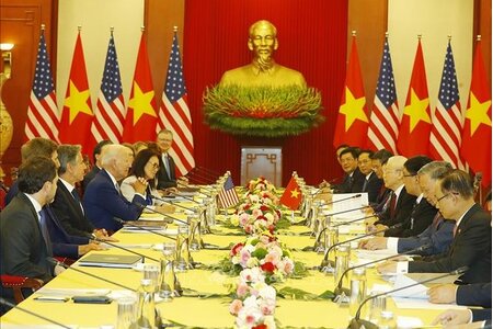 Tổng Bí thư Nguyễn Phú Trọng hội đàm với Tổng thống Hoa Kỳ Joe Biden