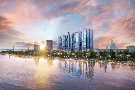 Hiện trạng tiến độ thi công Tổ hợp chung cư - thương mại lớn nhất quận Tây Hồ (KĐT Ciputra) - Hà Nội