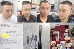 Tạm giữ nhóm đối tượng cho vay nặng lãi rồi uy hiếp, cướp tiền con nợ