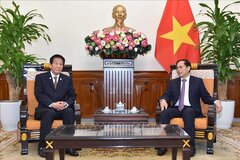 Bộ trưởng Ngoại giao Bùi Thanh Sơn tiếp nguyên Đại sứ đặc biệt Nhật Bản - Việt Nam