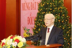 Phát biểu của Tổng Bí thư tại buổi gặp mặt chúc Tết lãnh đạo, nguyên lãnh đạo Đảng, Nhà nước