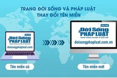 Trang Đời sống & Pháp luật đổi tên miền thành https://doisongphapluat.com.vn/