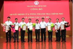 Thanh tra Chính phủ công bố 7 quyết định điều động, bổ nhiệm nhân sự quản lý