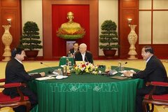 Tổng Bí thư,Nguyễn Phú Trọng,bảo vệ an ninh quốc gia,lực lượng Công an nhân dân,Thượng tướng Lương Tam Quang,Bộ trưởng Bộ Công an,chủ nghĩa xã hội,người cộng sản