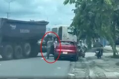Xác minh việc 2 tài xế ô tô đánh nhau trên Quốc lộ 51