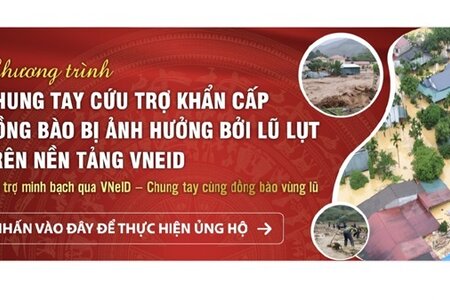 Hà Nội tuyên truyền cứu trợ đồng bào bị ảnh hưởng bởi lũ lụt trên nền tảng VNeID