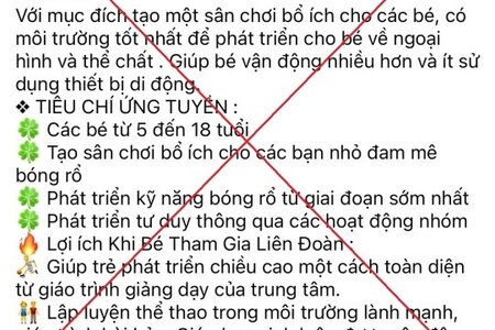 Người phụ nữ bị lừa hơn 1 tỷ đồng khi đăng ký khóa học bóng rổ cho con trên mạng