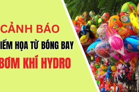 Cảnh báo nguy cơ cháy nổ từ việc sử dụng bóng bay bơm khí Hydro